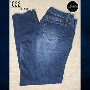 1822 Denim Cropped Raw Edge Jeans Size 8/29